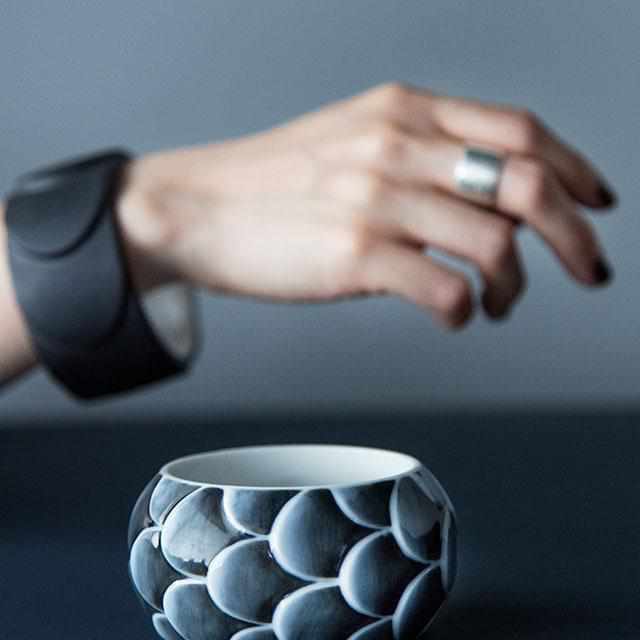 [ACCESSORY] SASKIA DIEZ BRACELET DRAKE CUFF NO1 (BLACK) | 2016/ | IMARI-ARITA WARES