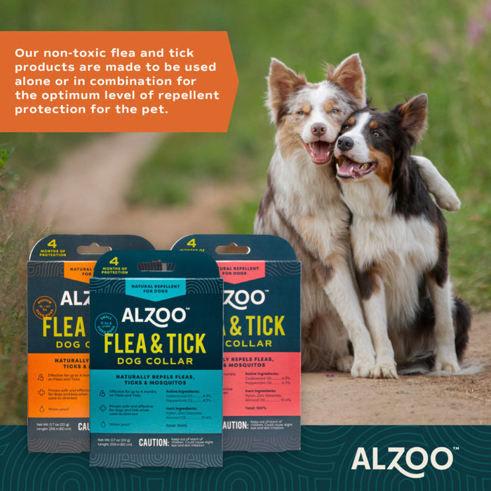 ALZOO™ Plant-Based Repellent Diffusing Dog Collar - Medium