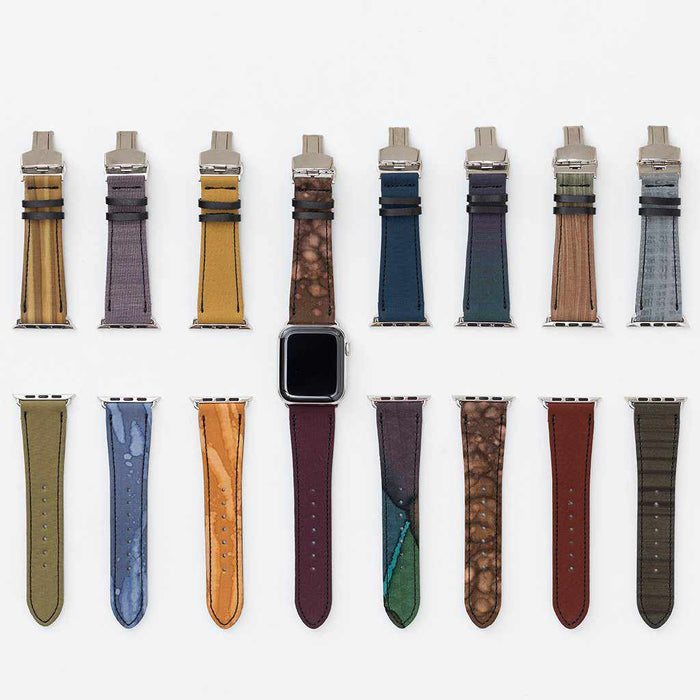 [APPLE WATCH BAND] CHAMELEON BAND FOR APPLE WATCH 41(40,38) MM (UPPER 12 O'CLOCK SIDE) G | KYOTO YUZEN DYEING
