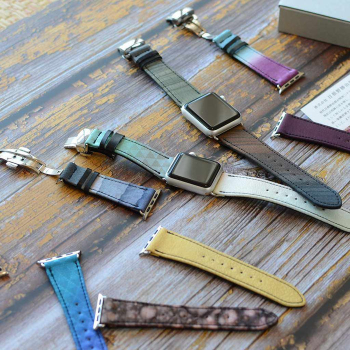[APPLE WATCH BAND] CHAMELEON BAND FOR APPLE WATCH 45(44,42) MM (BOTTOM 6 O'CLOCK SIDE) I | KYOTO YUZEN DYEING