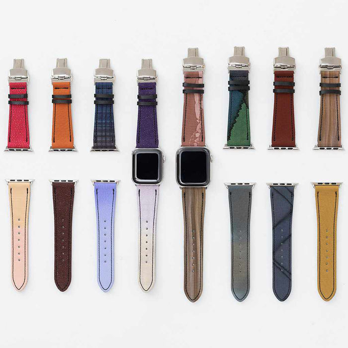 [APPLE WATCH BAND] CHAMELEON BAND FOR APPLE WATCH 45(44,42) MM (UPPER 12 O'CLOCK SIDE) H | KYOTO YUZEN DYEING