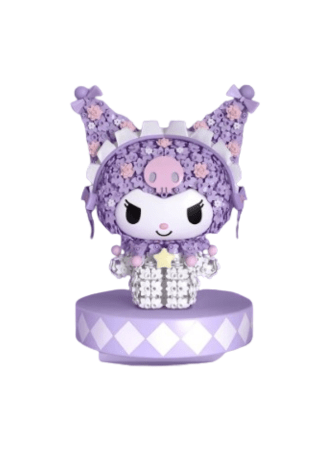 Assembled White & Purple Rabbit Building Block - Goodlifebean