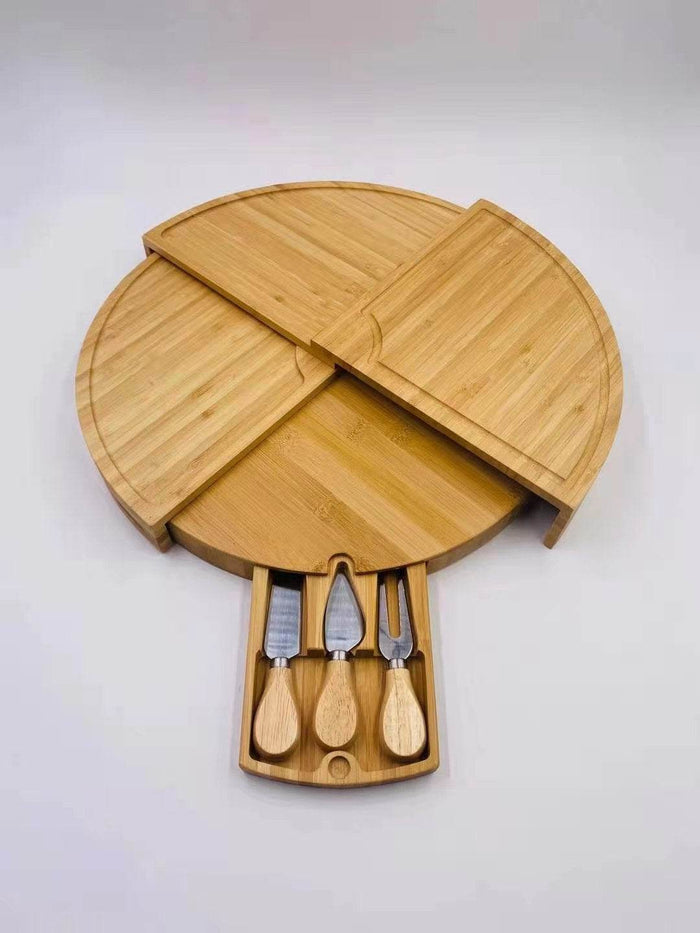 Bamboo Cheese Board - Goodlifebean Kitchen Gadgets