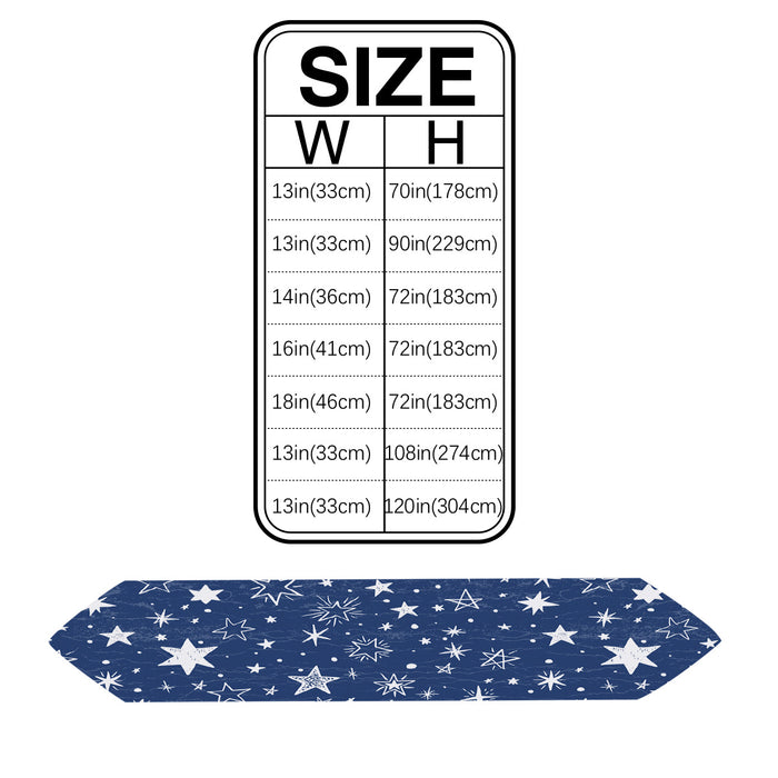 Beautiful Blue Stars Rectangle Tablecloth - LeobonZone