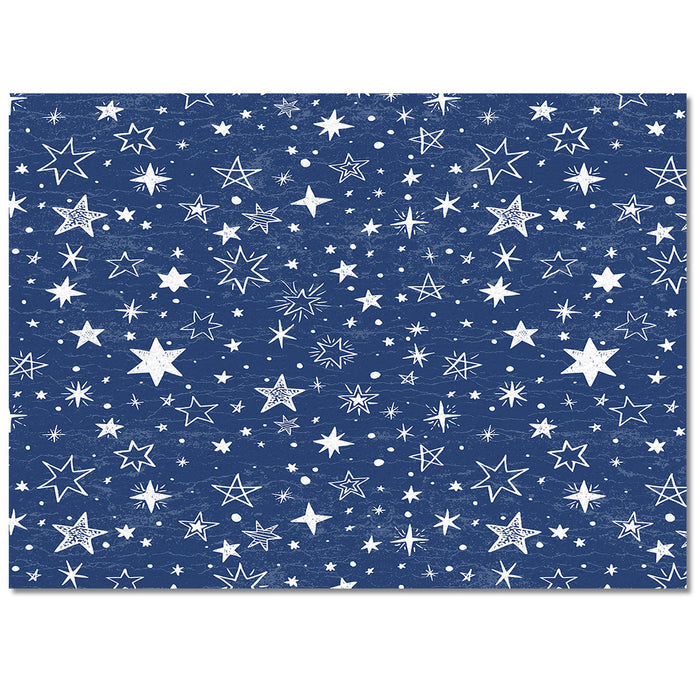Beautiful Blue Stars Right Angle Felt Rugs - LeobonZone
