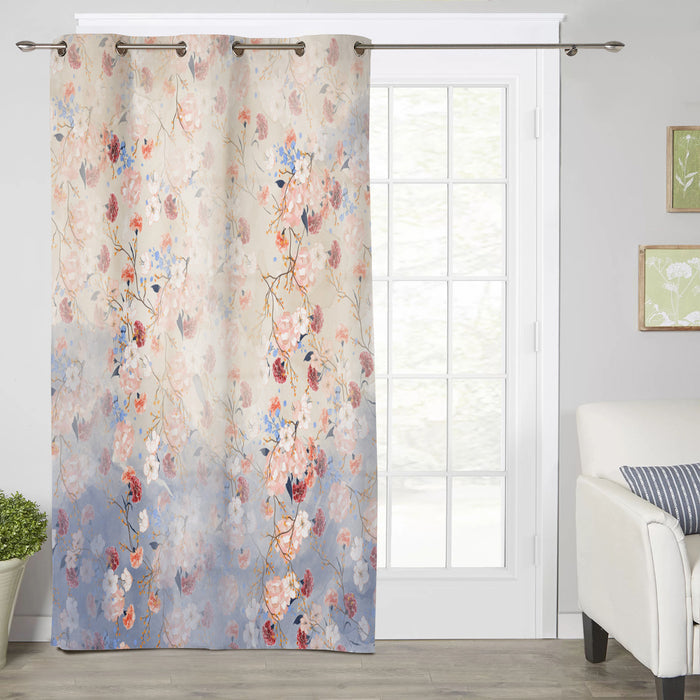 Beautiful Flowers Blackout Window Curtains - LeobonZone