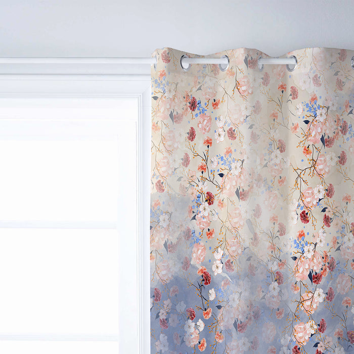 Beautiful Flowers Blackout Window Curtains - LeobonZone