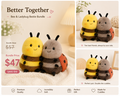 Bee & Ladybug Running Plushie Duo