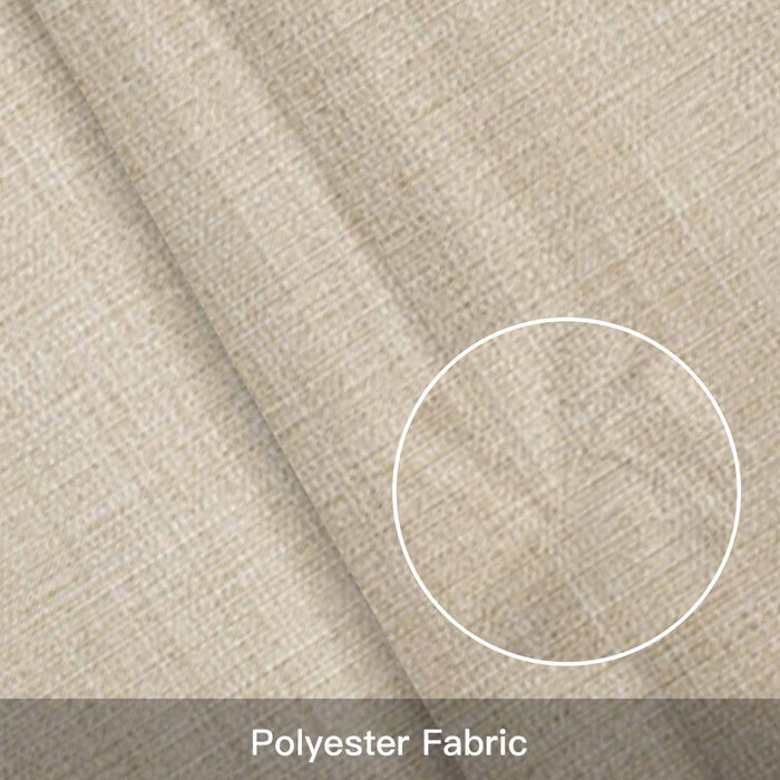 Beige Linen Texture Kitchen Window Valance Curtain, Solid Color Rod Pocket Light Filtering Window Topper, 54 x 18 Inch, 1 Panel