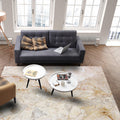 Beige Marble and granite pattern Right Angle Felt Rugs - LeobonZone