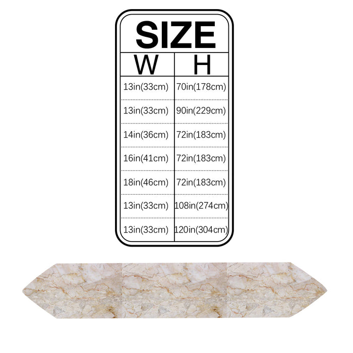 Beige Marble and granite pattern Table Runner Place Mats Sharp Angle - LeobonZone