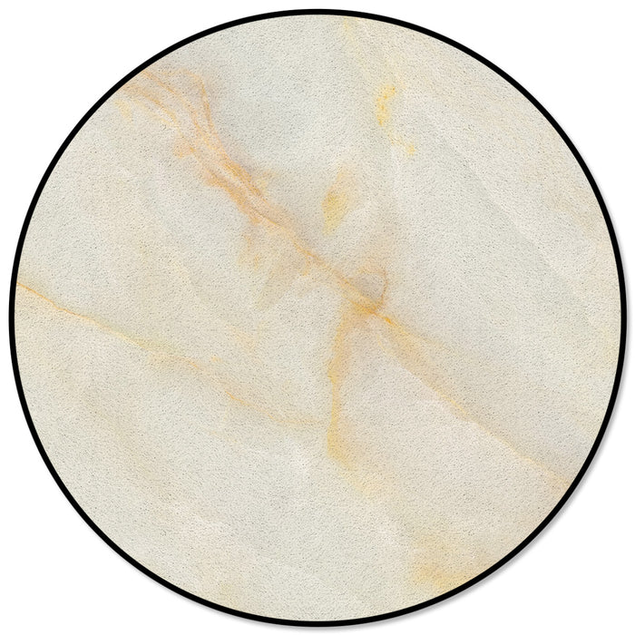 Beige Marble Texture Circular Felt Rugs - LeobonZone