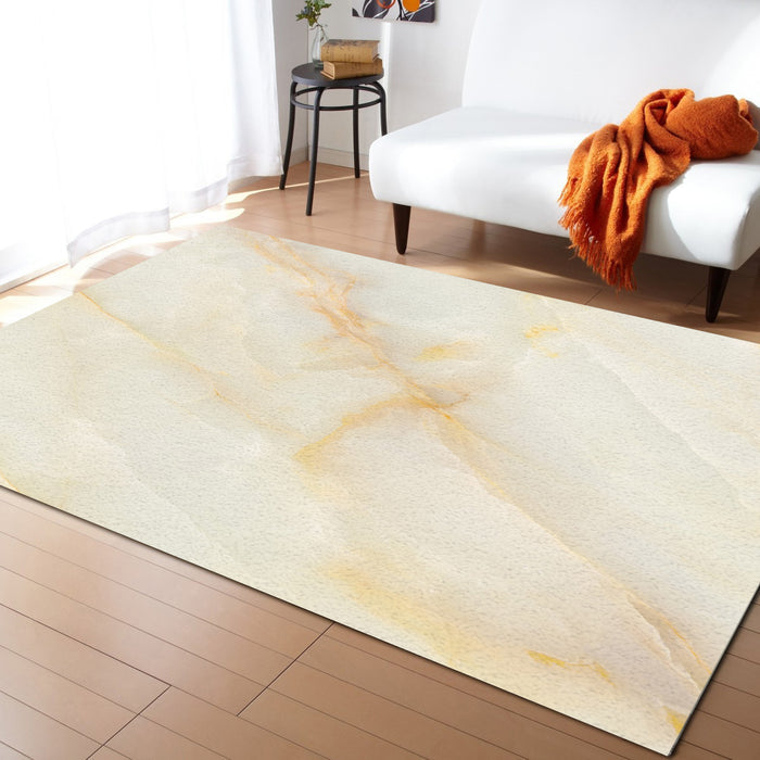 Beige Marble Texture Right Angle Felt Rugs - LeobonZone