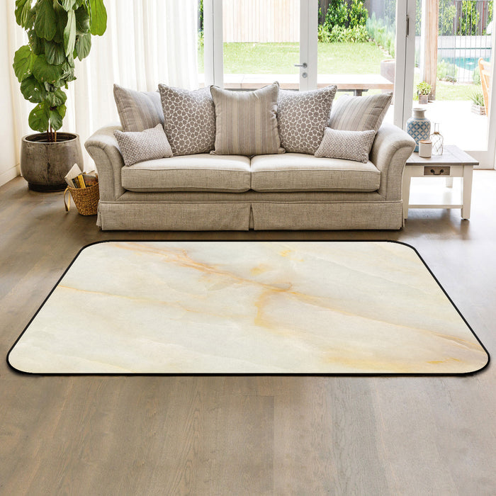Beige Marble Texture Sponge Rillet Rubber Rugs - LeobonZone