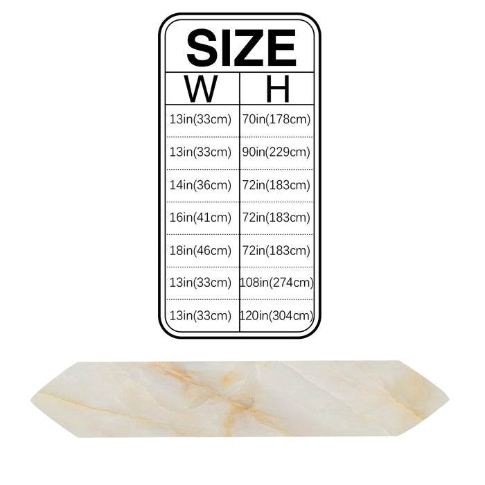 Beige Marble Texture Table Runner Place Mats Sharp Angle - LeobonZone