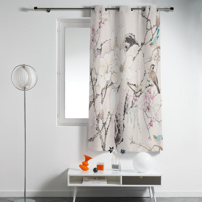 Bird Painting In Chinese Style Blackout Window Curtains - LeobonZone