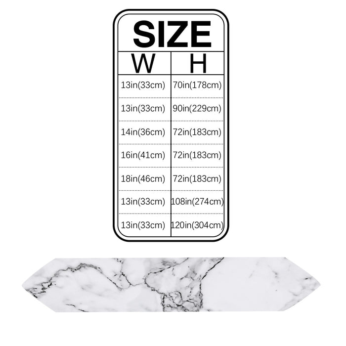 Black crack in Gray marble Table Runner Place Mats Sharp Angle - LeobonZone