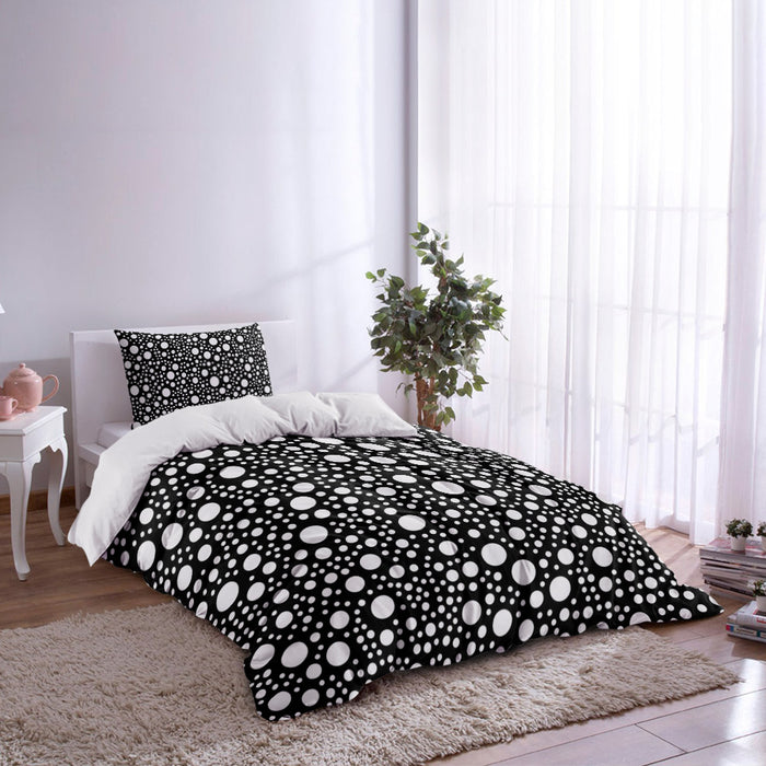 Black dots comforter sets pillowcase - LeobonZone