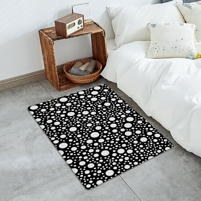 Black dots Leather Doormat - LeobonZone