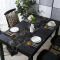 Black Marble and granite pattern Table Flag And Table Mat Suit Sharp angle - LeobonZone