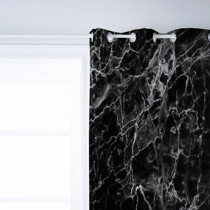 Black Marble and granite pattern window curtains - LeobonZone