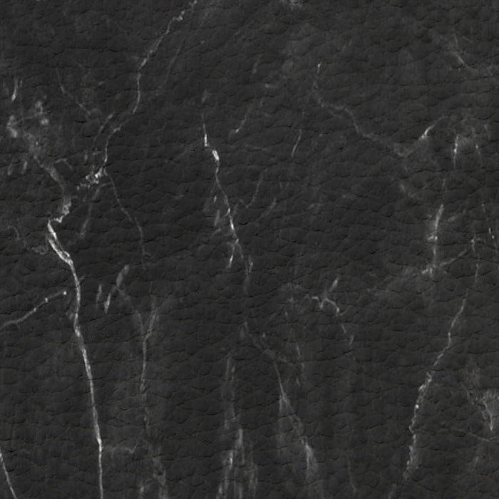 Black Marble crack texture Leather Doormat - LeobonZone