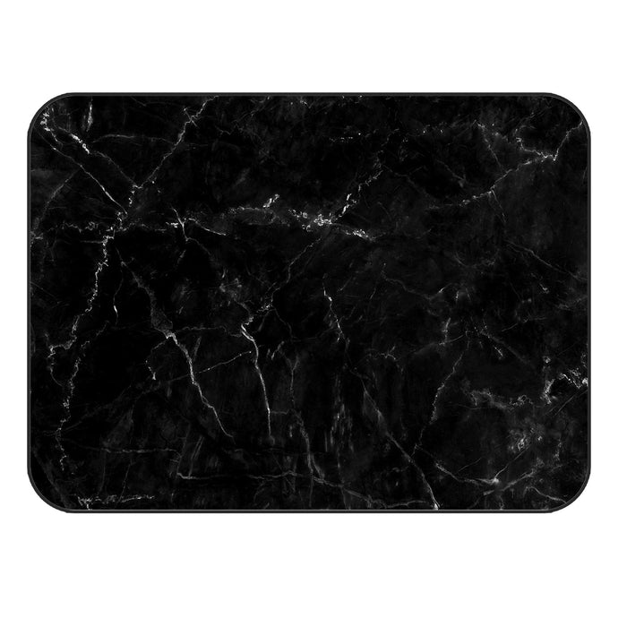 Black Marble crack texture Sponge Rillet Rubber Rugs - LeobonZone