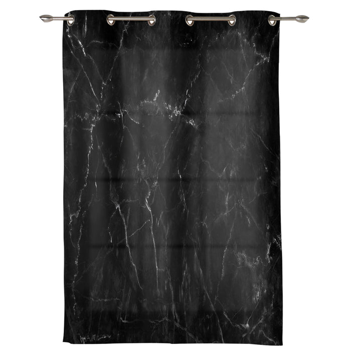 Black Marble crack texture window curtains - LeobonZone