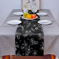 Black Tulip Right Angle Side Rectangle Tablecloth - LeobonZone