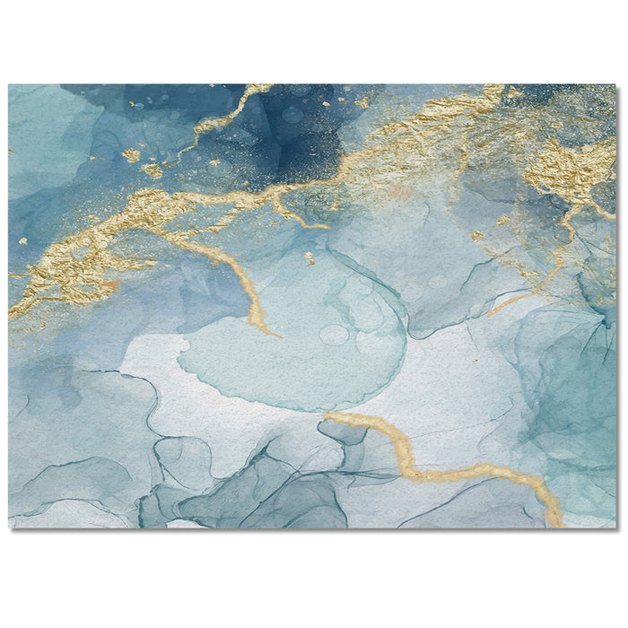 Blue Marble light color pattern stone Right Angle Felt Rugs - LeobonZone