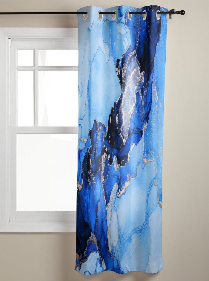 Blue Marble Texture in Phnom Penh window curtains - LeobonZone