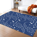 Blue meteor Right Angle Felt Rugs - LeobonZone