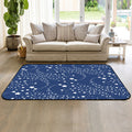 Blue meteor Sponge Rillet Rubber Rugs - LeobonZone