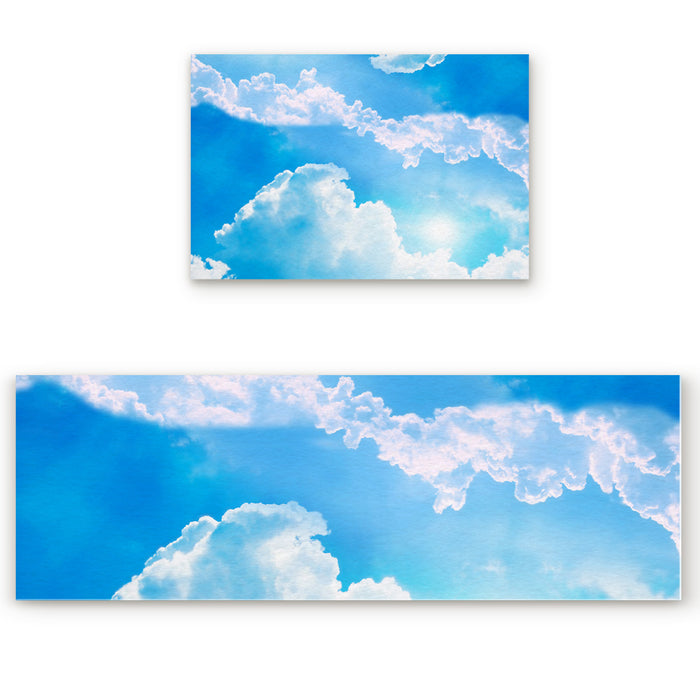 Blue Sky Right Angle Felt Doormat Two piece set - LeobonZone