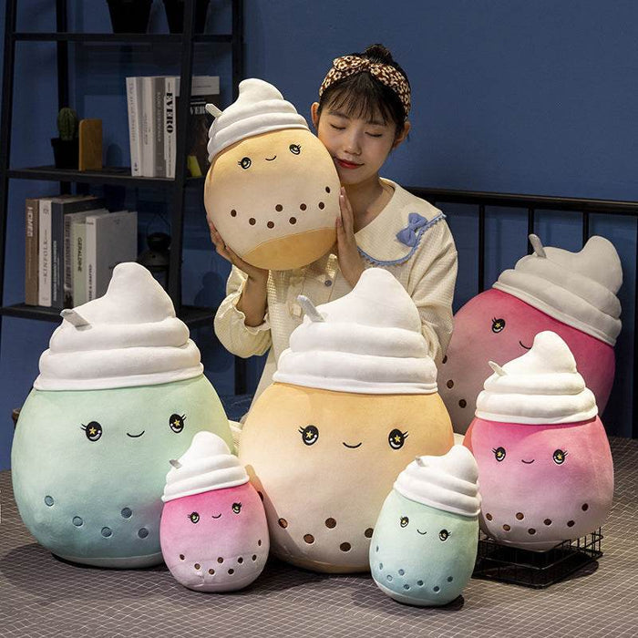 Boba Ice Cream Plushie | Bubble Tea Plushie - Goodlifebean Stuffed Animals