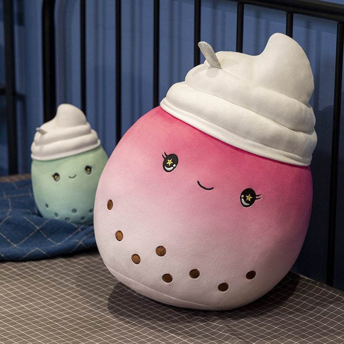 Boba Ice Cream Plushie | Bubble Tea Plushie - Goodlifebean Stuffed Animals