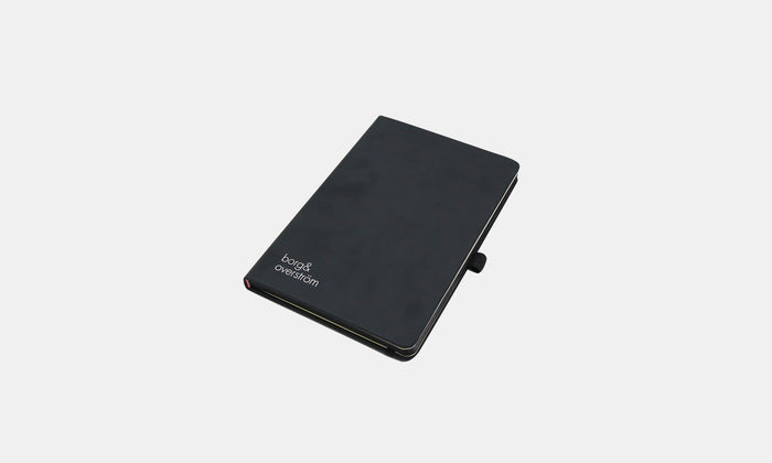 Borg & Overström Black Hardback A5 Notebook