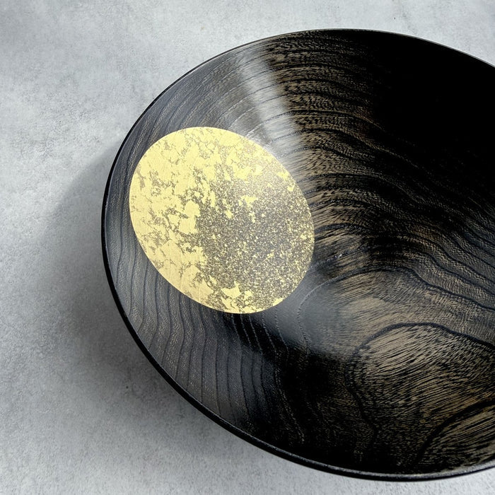 [BOWL] OBOROTSUKI BOWL 180 (LACQUER) | HAKUICHI | KANAZAWA GOLD LEAF