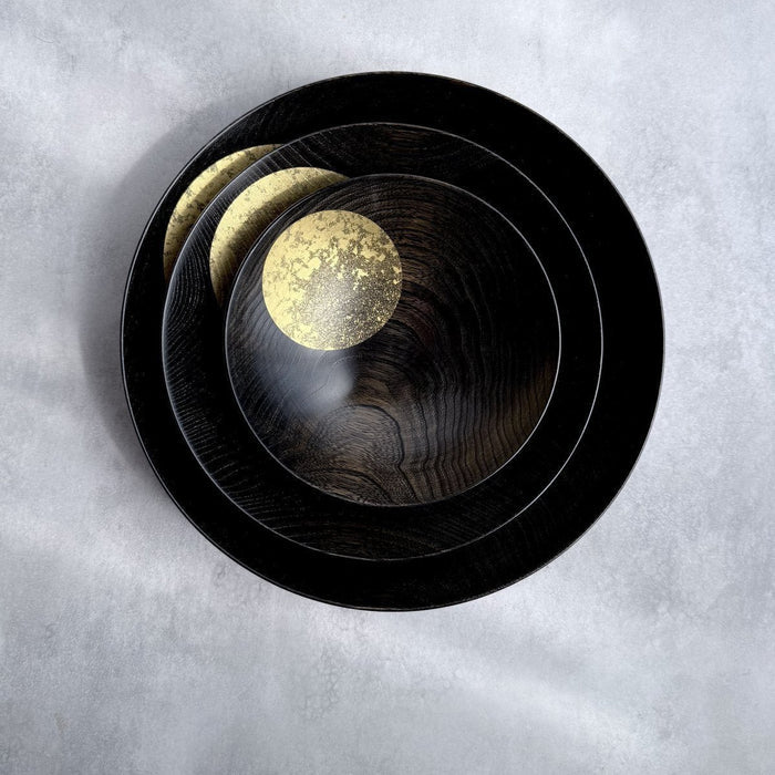 [BOWL] OBOROTSUKI BOWL 180 (LACQUER) | HAKUICHI | KANAZAWA GOLD LEAF