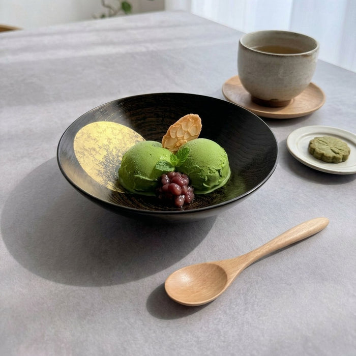 [BOWL] OBOROTSUKI BOWL 180 (LACQUER) | HAKUICHI | KANAZAWA GOLD LEAF