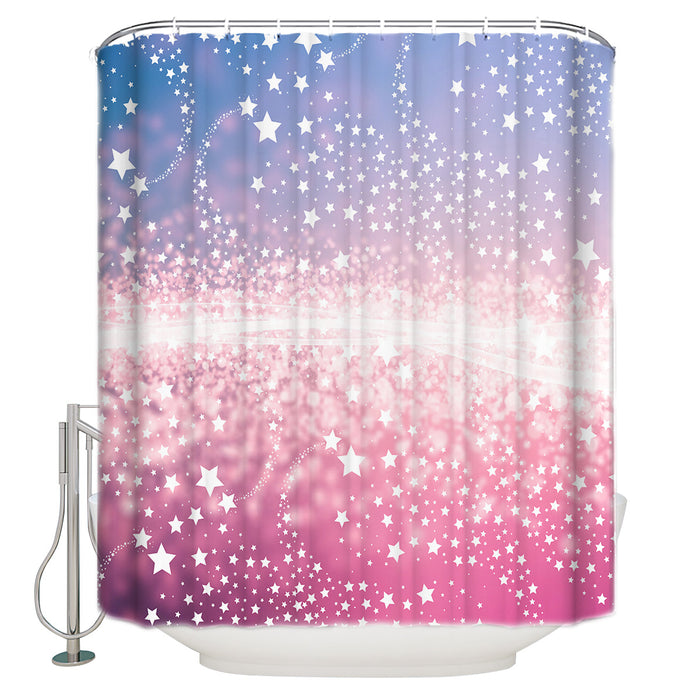 Brilliant Stars Waterproof Durable Shower Curtain - LeobonZone