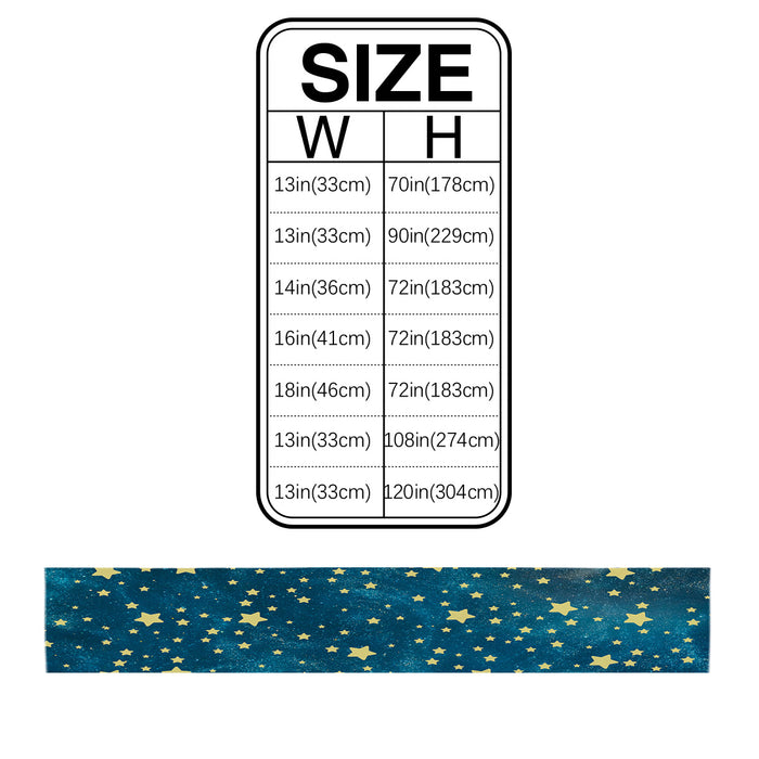 Bronze Beautiful Blue Stars Table Runner Place Mats - LeobonZone