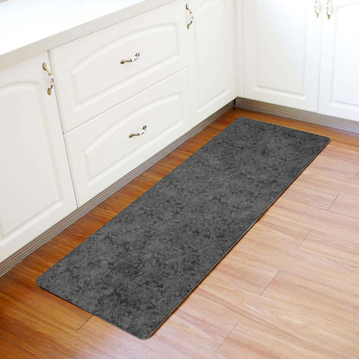 Brown Lace Pattern Leather Doormat - LeobonZone
