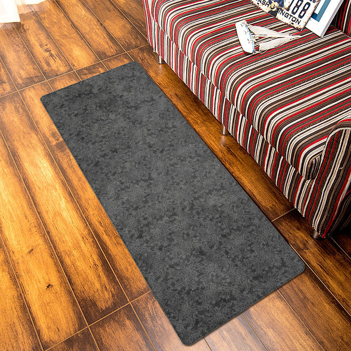 Brown Lace Pattern Leather Doormat - LeobonZone