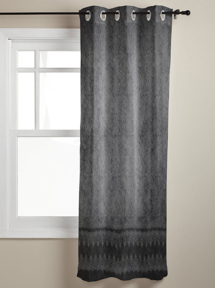 Brown Lace Pattern Window Curtains - LeobonZone