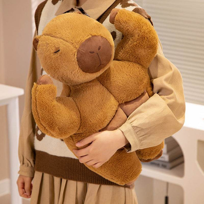 Buffed Up Capybara Plushie - Goodlifebean Stuffed Animals