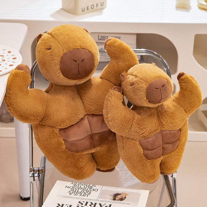 Buffed Up Capybara Plushie - Goodlifebean Stuffed Animals