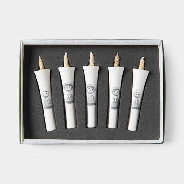 [CANDLE] 2 MOMME 5 BOTTLES SET JIZO |  JAPANESE CANDLES | NAKAMURA CANDLE