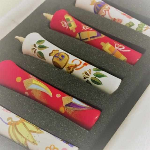 [CANDLE] 2 MOMME 5 BOTTLES SET TREASURE EXHAUSTION (2) |  JAPANESE CANDLES | NAKAMURA CANDLE