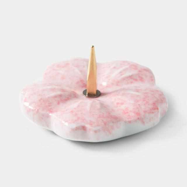 [CANDLE] CANDLESTICK SAKURA (KIYOMIZU WARE) |  JAPANESE CANDLES | NAKAMURA CANDLE
